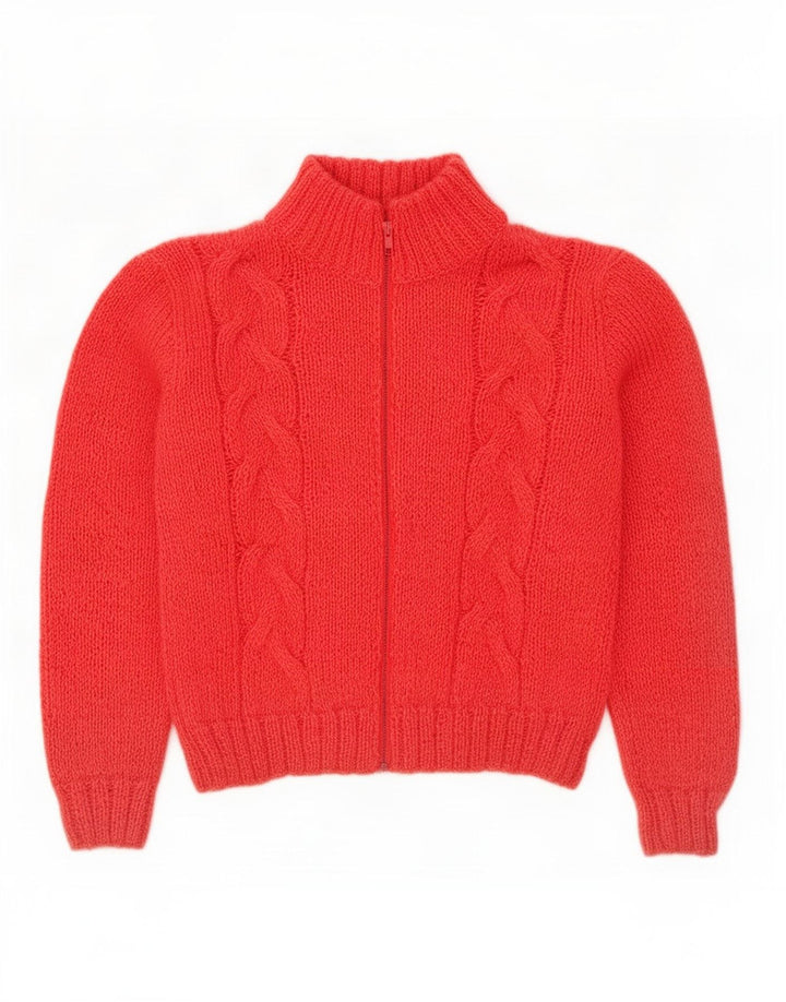 Vintage Womens Cardigan Sweater UK 14 Medium Pink