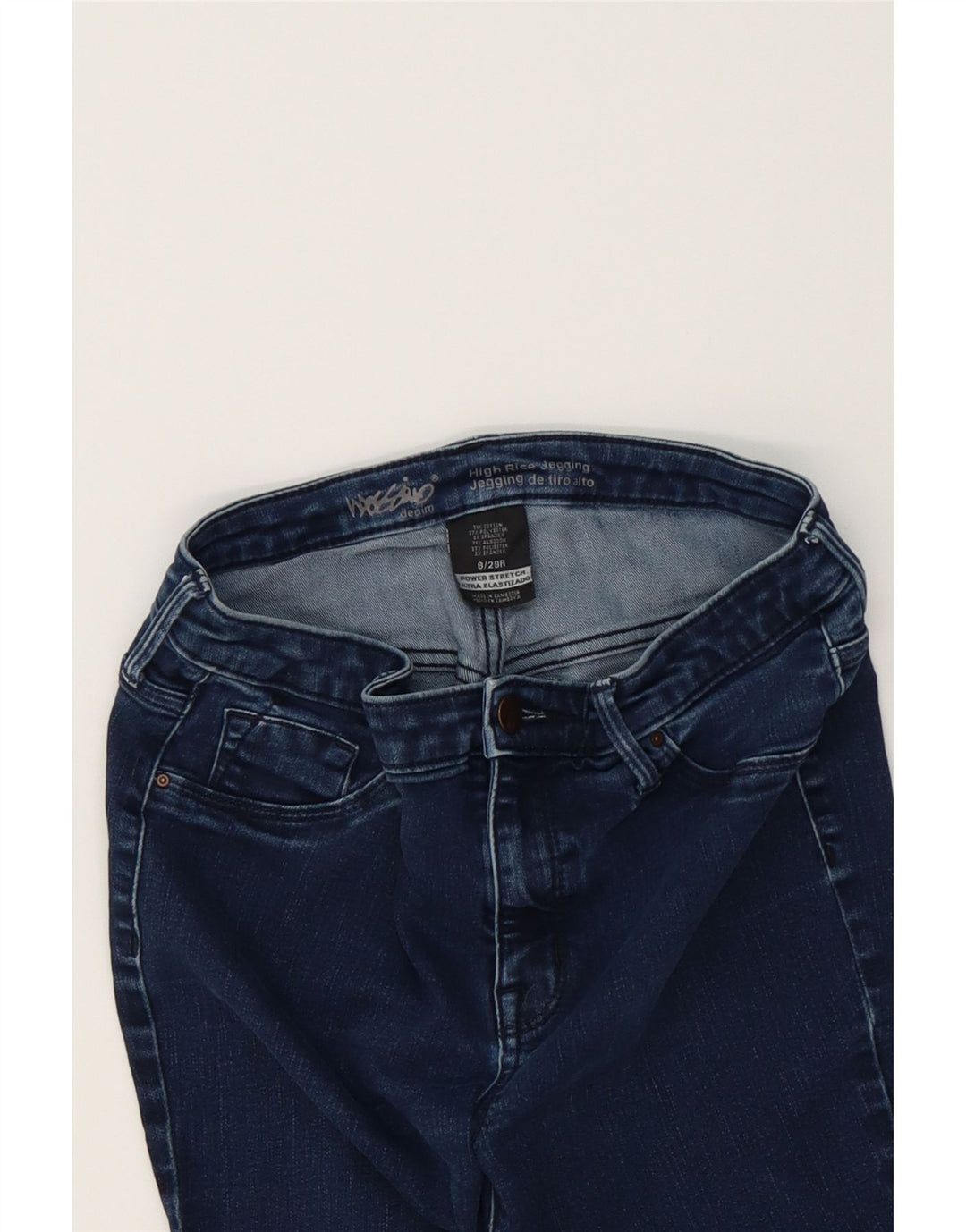 MOSSIMO Womens High Rise Skinny Jeans US 8 Medium W29 L27 Navy Blue Vintage Mossimo and Second-Hand Mossimo from Messina Hembry 