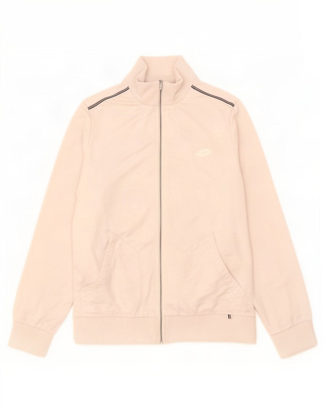 Lotto Womens Tracksuit Top Jacket UK 16 Large White Polyester
