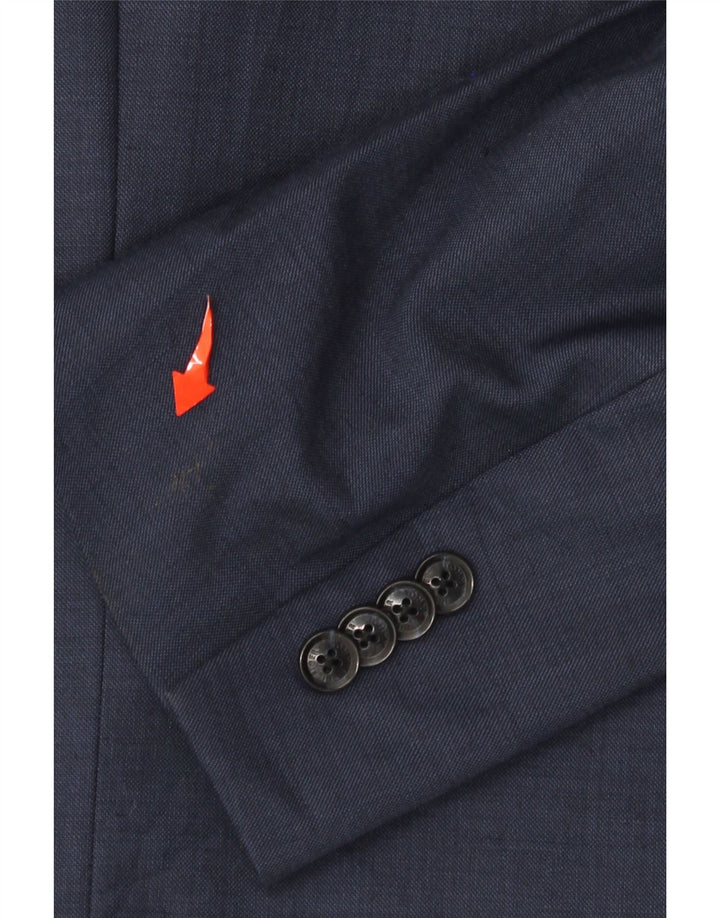 Tommy Hilfiger Mens 2 Button Blazer Jacket UK 46 3XL Navy Blue Wool