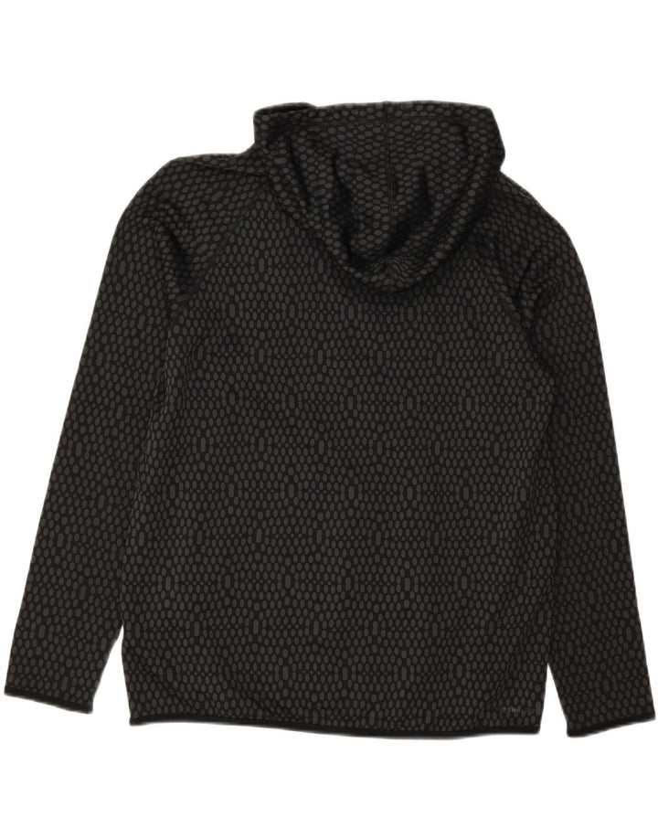 NIKE Mens Therma-Fit Hoodie Jumper Large Black Spotted Polyester Vintage Nike and Second-Hand Nike from Messina Hembry 