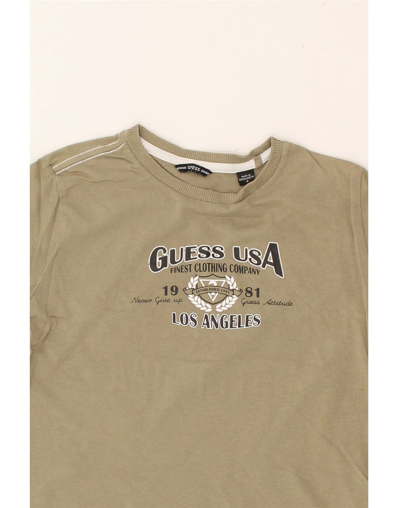 GUESS Boys Graphic T-Shirt Top 7-8 Years Grey Cotton | Vintage Guess | Thrift | Second-Hand Guess | Used Clothing | Messina Hembry 