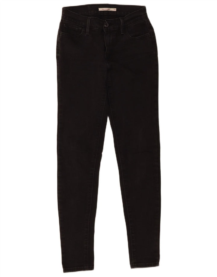 Levi's Womens 710 Super Skinny Jeans W26 L30 Black