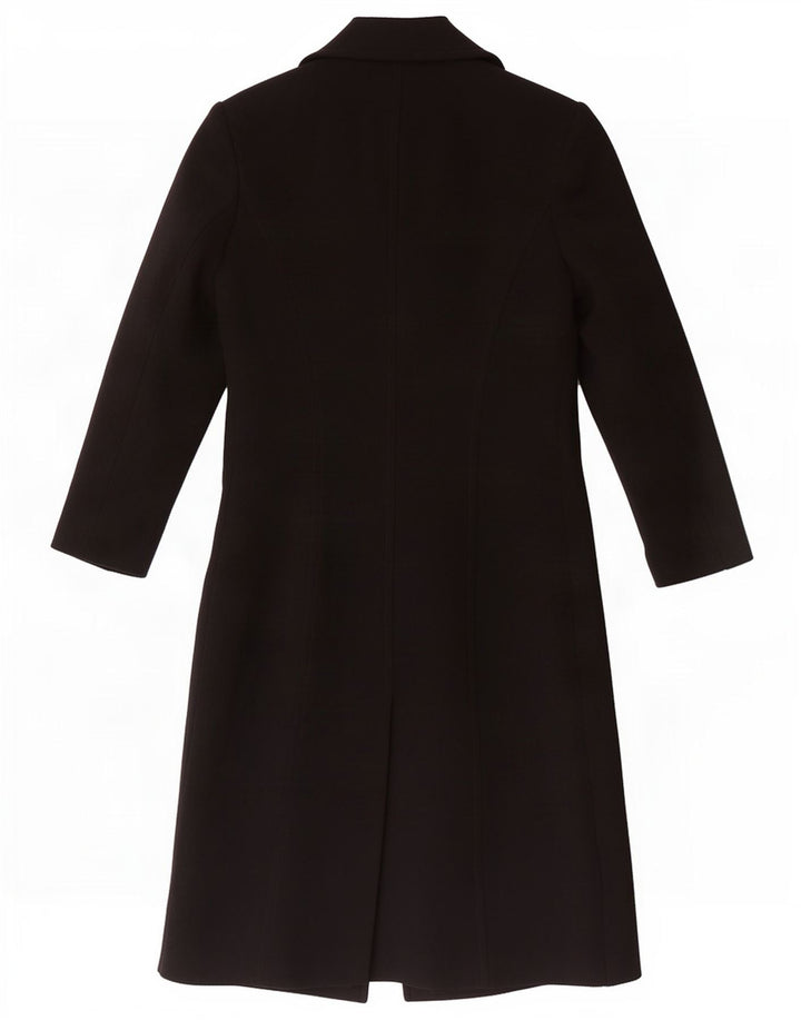 Luisa Spagnoli Womens Overcoat IT 48 XL Black Wool