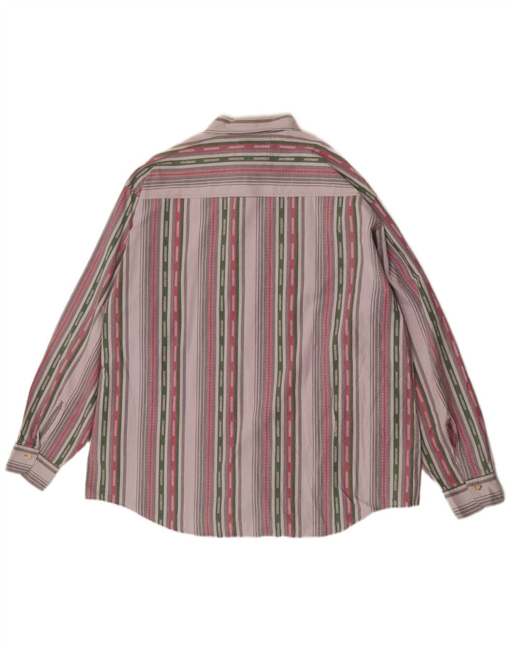 Verte Vallee Mens Shirt XL Multicoloured Striped Cotton