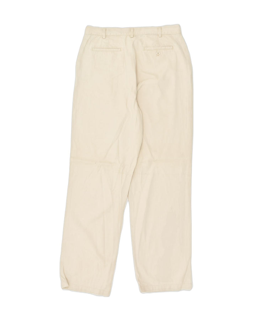 J. CREW Womens Straight Chino Trousers US 10 Large W32 L31 Beige Cotton | Vintage J. Crew | Thrift | Second-Hand J. Crew | Used Clothing | Messina Hembry 