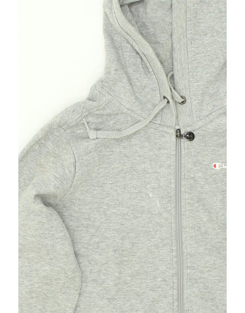 CHAMPION Mens Zip Hoodie Sweater Medium Grey Cotton | Vintage Champion | Thrift | Second-Hand Champion | Used Clothing | Messina Hembry 