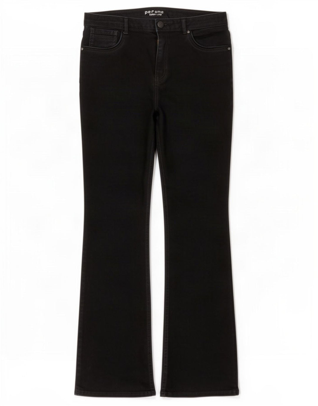 Marks & Spencer Womens Per Una Bootcut Jeans UK 14 Large W32 L30 Black
