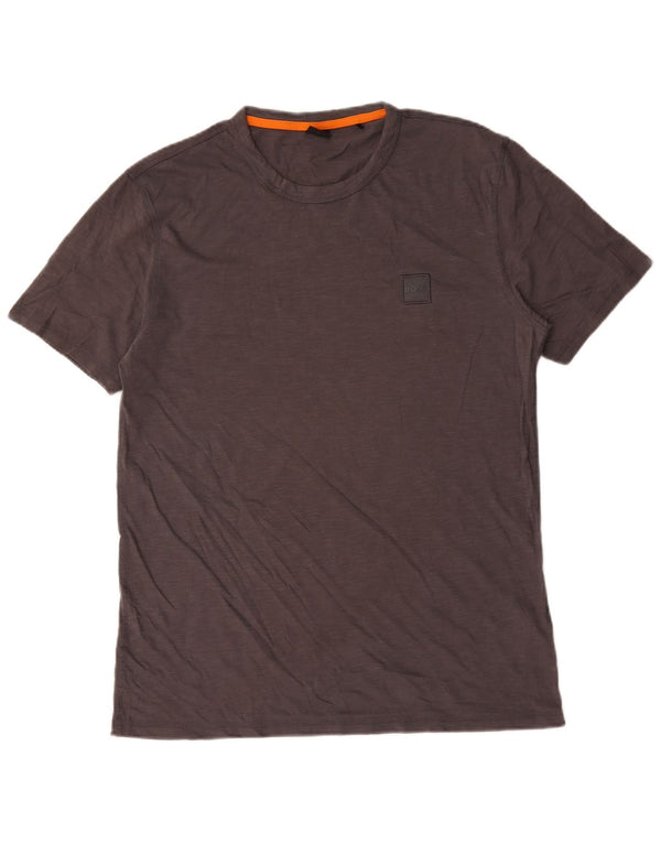 Hugo Boss Mens T-Shirt Top Large Grey Cotton