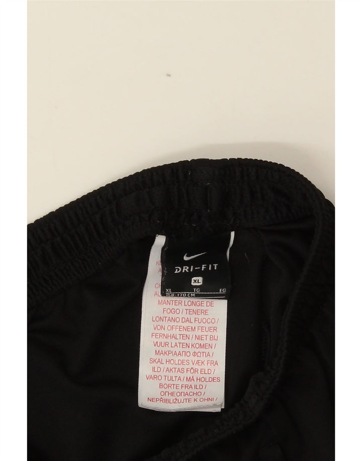 Nike Boys Tracksuit Trousers 13-14 Years XL Black Colourblock Polyester