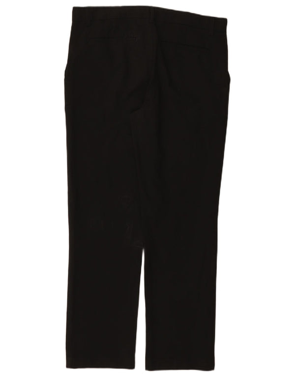 Marks & Spencer Boys Straight Chino Trousers 15-16 Years W34 L29 Black