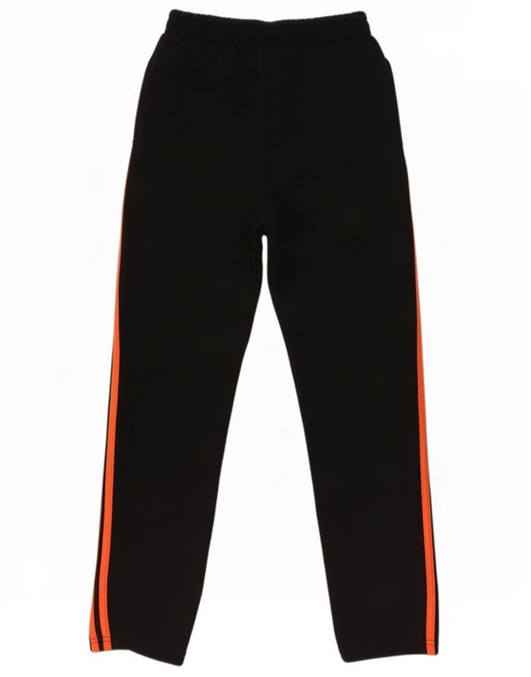 Adidas Boys Tracksuit Trousers 11-12 Years Black Cotton