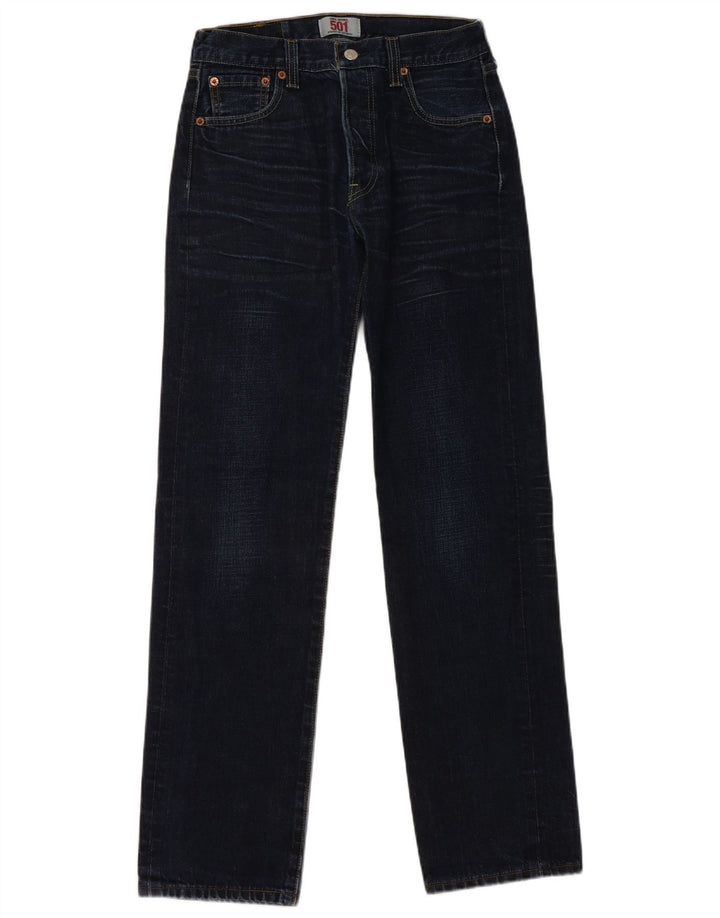 Levi's Mens 501 Straight Jeans W30 L32 Navy Blue
