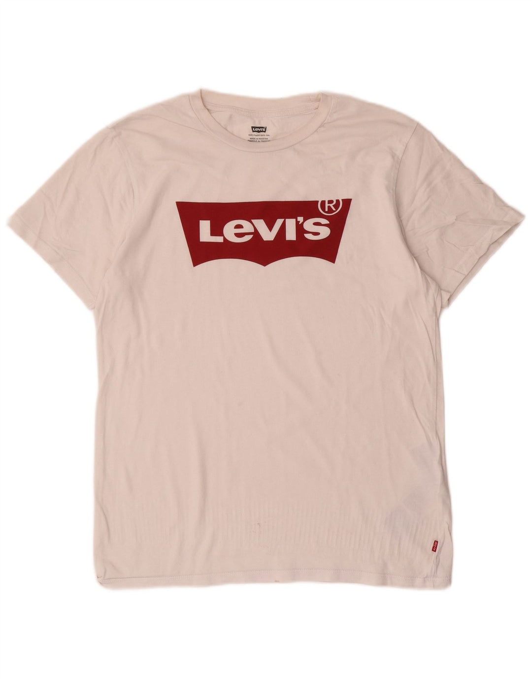 Levi's Mens Graphic T-Shirt Top Small White Cotton