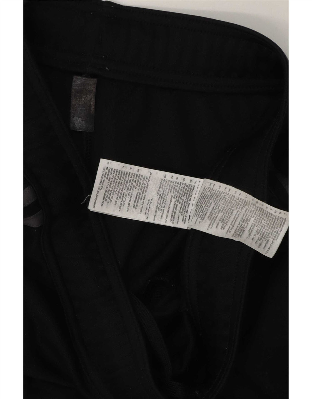 Adidas Mens Tracksuit Trousers Medium Black Polyester