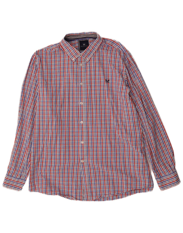 Crew Clothing Mens Slim Fit Shirt 3XL Blue Check Cotton