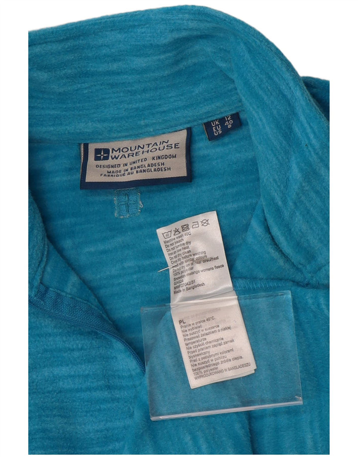 Mountain Warehouse Womens Fleece Jumper UK 12 Medium Blue Flecked Winter