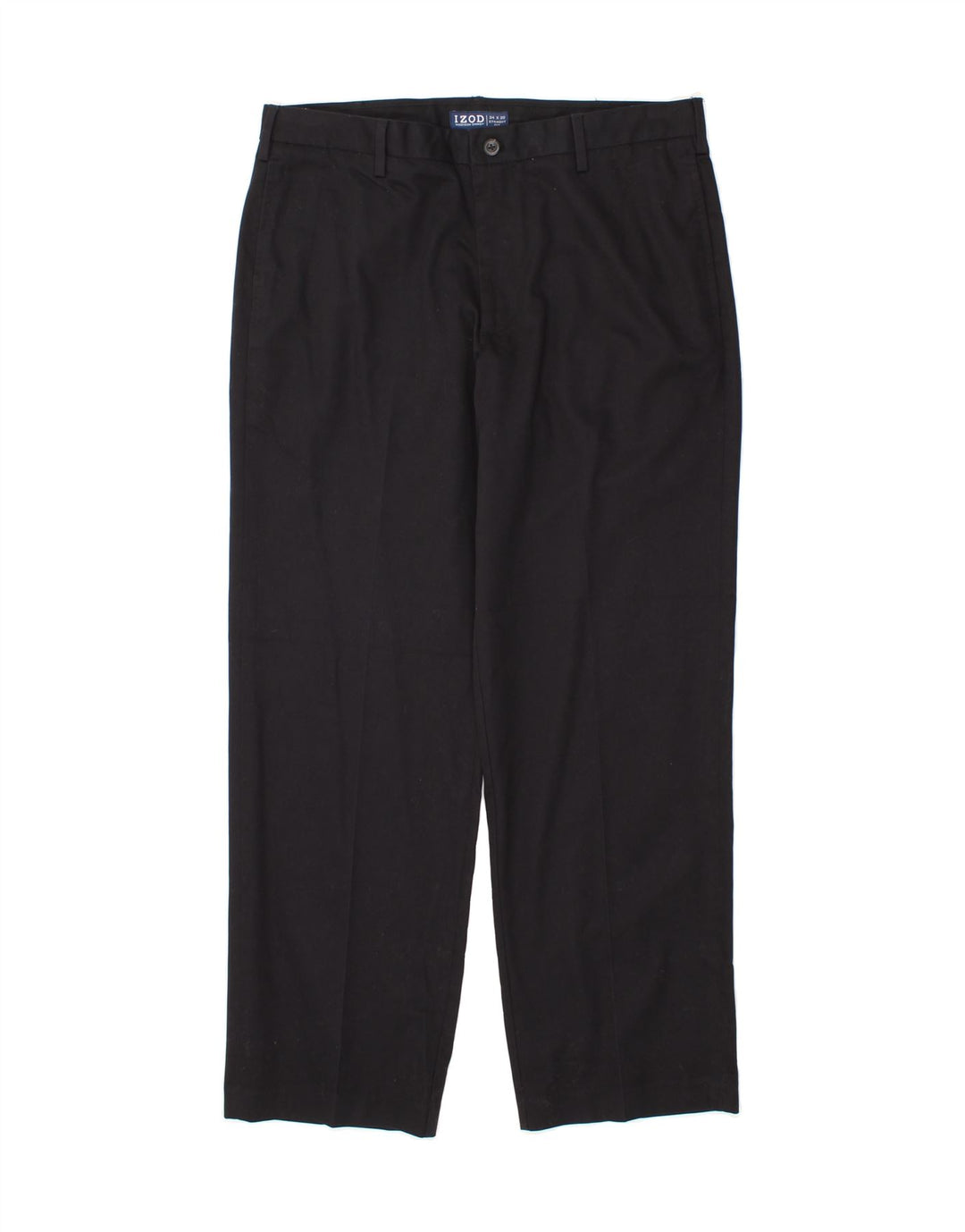 IZOD Mens Straight Suit Trousers W34 L30 Navy Blue Cotton Vintage Izod and Second-Hand Izod from Messina Hembry 