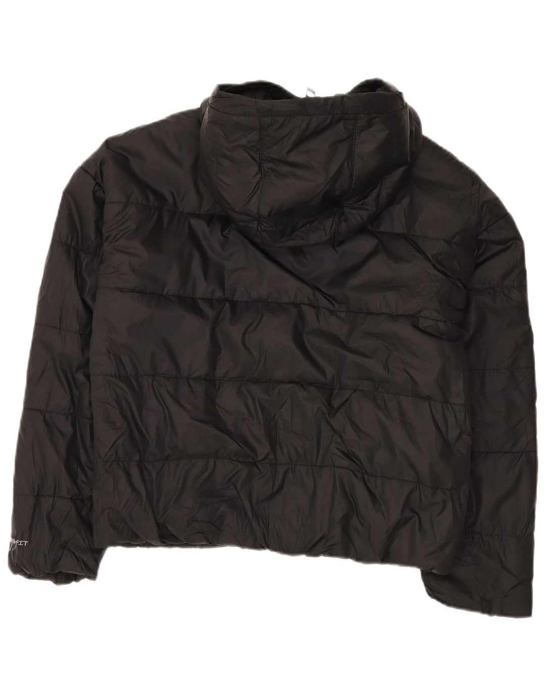 Nike Womens Therma-Fit Hooded Oversized Padded Jacket UK 10 Small Black