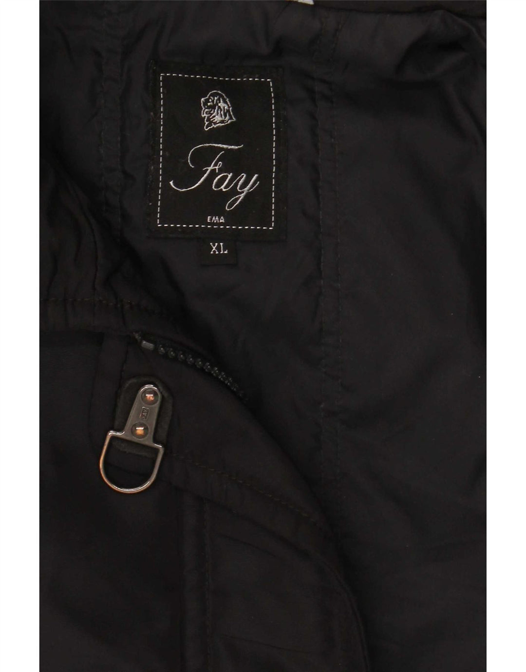 Fay Womens Windbreaker Jacket UK 18 XL Black