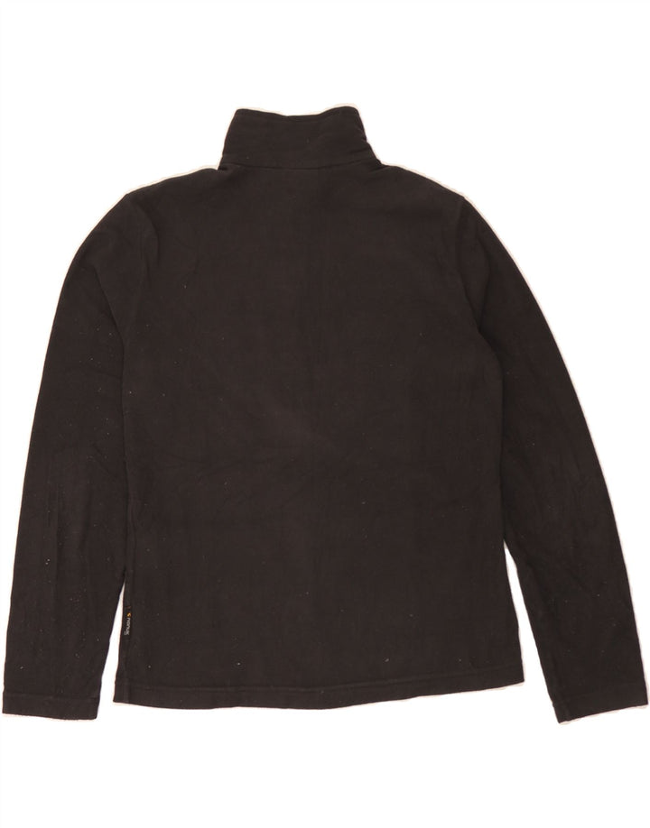 JACK WOLFSKIN Womens Fleece Jacket UK 12 Medium Black Polyester Vintage Jack Wolfskin and Second-Hand Jack Wolfskin from Messina Hembry 