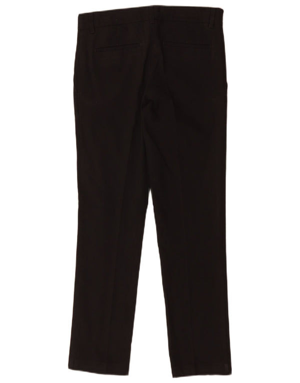 Marks & Spencer Boys Slim Suit Trousers 12-13 Years W28 L27 Black Polyester