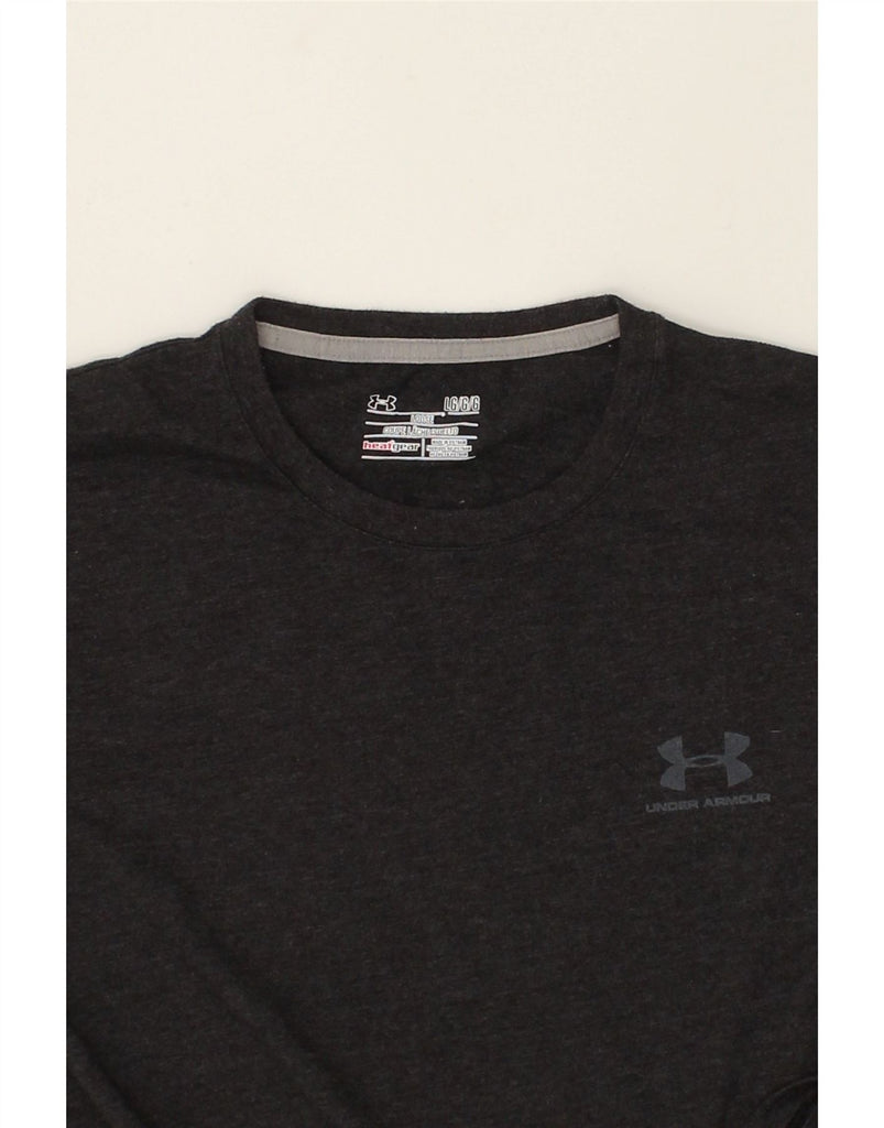 UNDER ARMOUR Mens T-Shirt Top Large Grey Cotton | Vintage Under Armour | Thrift | Second-Hand Under Armour | Used Clothing | Messina Hembry 