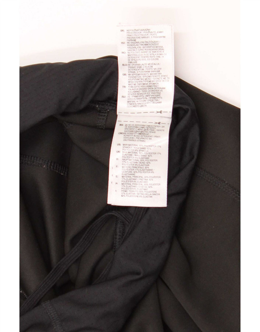 Adidas Womens Capri Leggings UK 8/10 Small Black Polyester