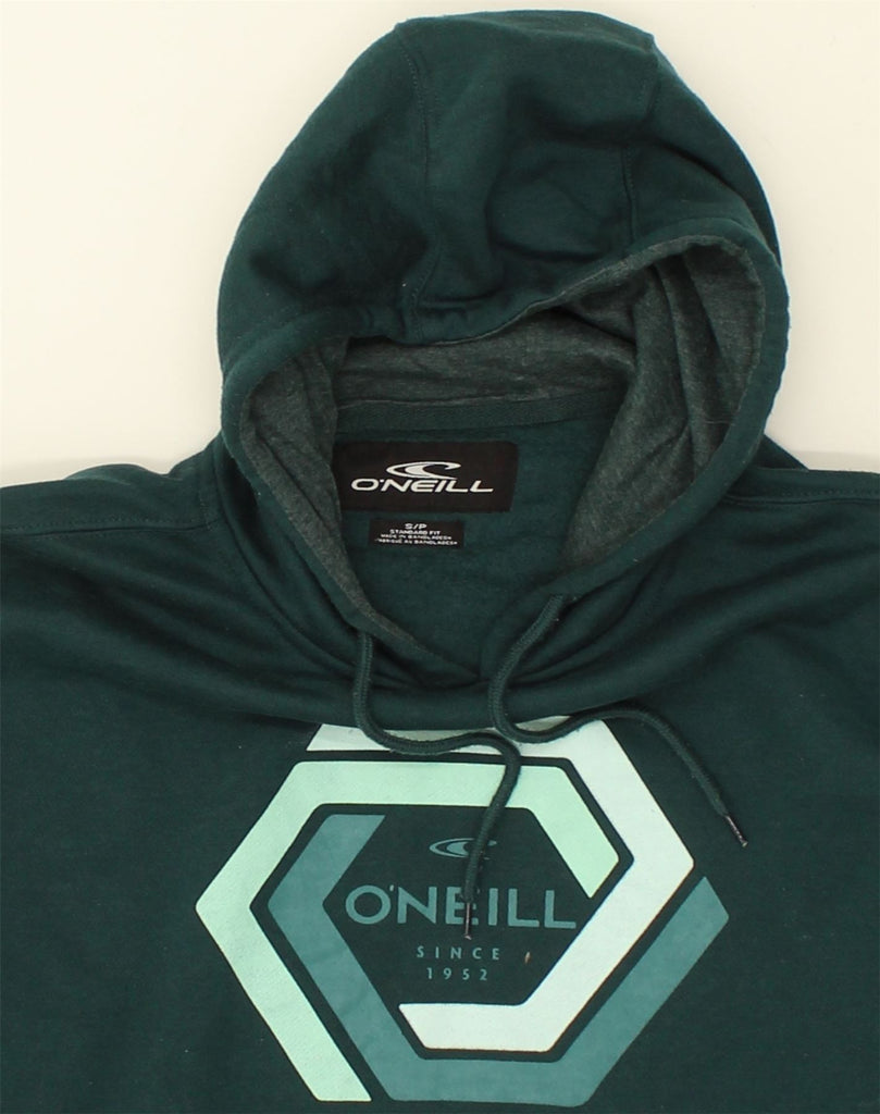 O'NEILL Mens Standard Standard Fit Graphic Hoodie Jumper Small Green | Vintage O'Neill | Thrift | Second-Hand O'Neill | Used Clothing | Messina Hembry 