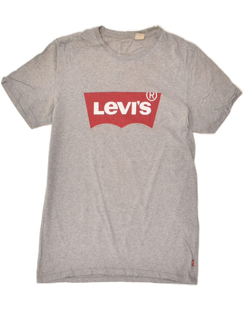 LEVI'S Mens Graphic T-Shirt Top Small Grey Cotton | Vintage Levi's | Thrift | Second-Hand Levi's | Used Clothing | Messina Hembry 