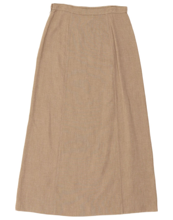 Penny Black Womens High Waist Maxi Skirt IT 40 Small W28 Beige Viscose