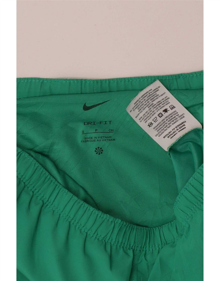 Nike Mens Dri Fit Sport Shorts Small Green Striped Polyester