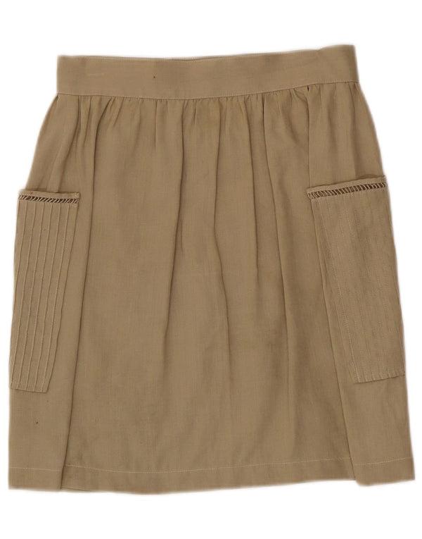 LES COPAINS Womens Wrap Skirt W27 Small  Green