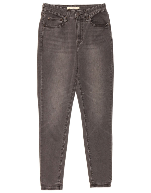 Levi's Womens 721 High Rise Skinny Jeans W26 L28 Grey Cotton