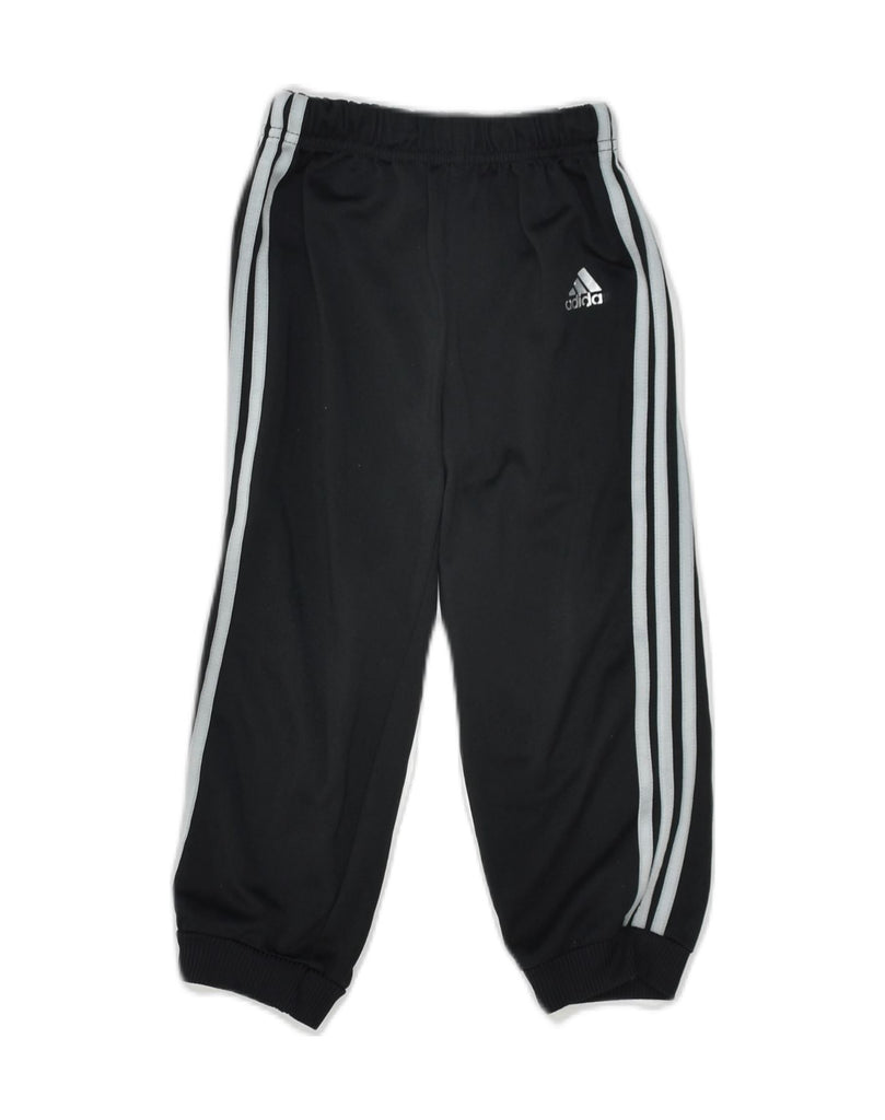 ADIDAS Girls Tracksuit Trousers Joggers 2-3 Years Black Polyester | Vintage Adidas | Thrift | Second-Hand Adidas | Used Clothing | Messina Hembry 