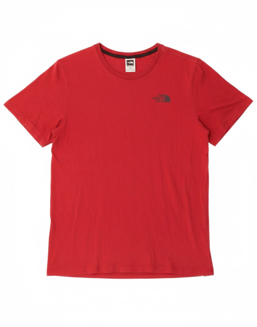 THE NORTH FACE Mens Graphic T-Shirt Top Medium Red Cotton