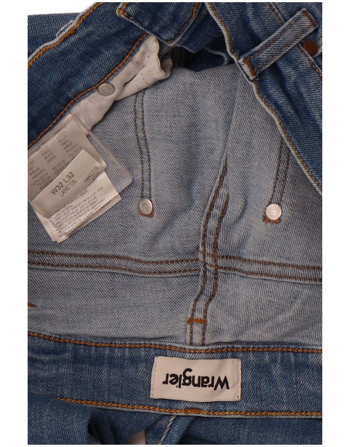 WRANGLER Mens Larston Slim Jeans W32 L29 Blue Cotton