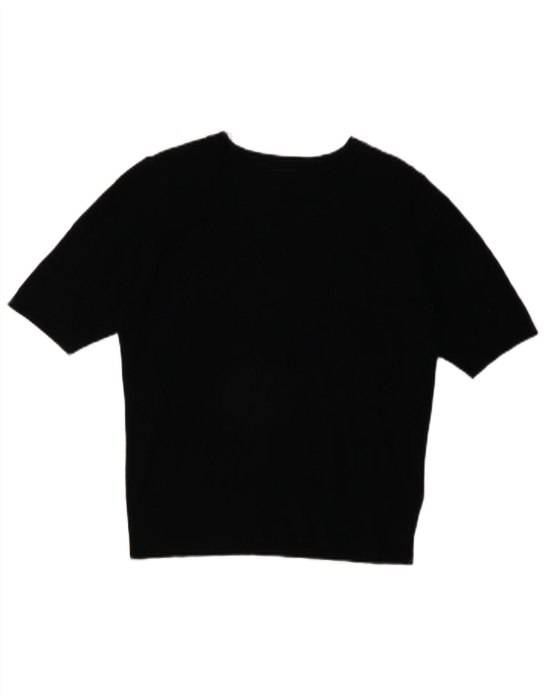 Marks & Spencer Womens T-Shirt Top UK 12 Medium Black Viscose