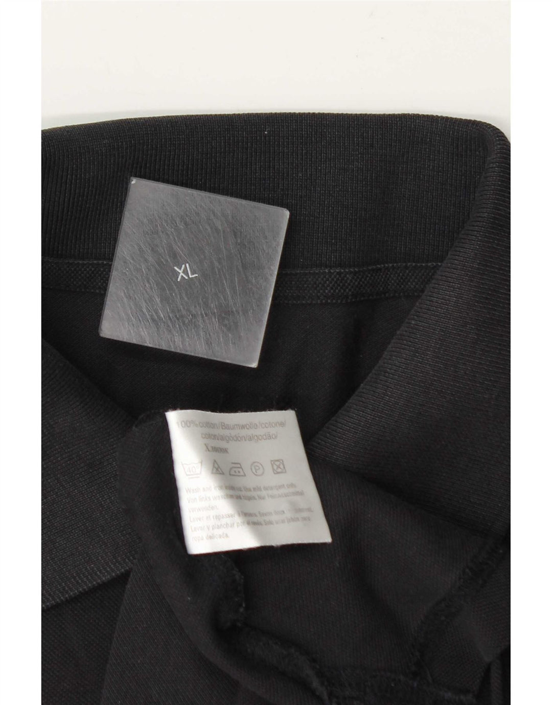 Hugo Boss Mens Polo Shirt XL Black Cotton
