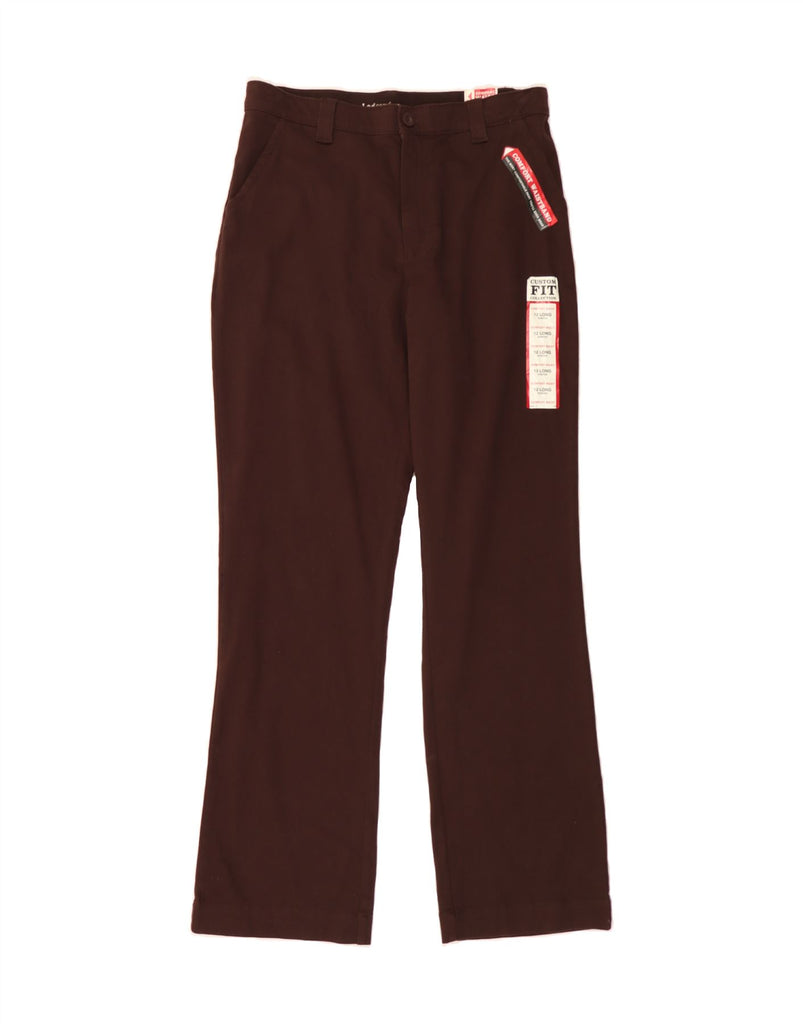LEE Womens Straight Chino Trousers US 12 Large W32 L34 Brown Cotton Vintage Lee and Second-Hand Lee from Messina Hembry 