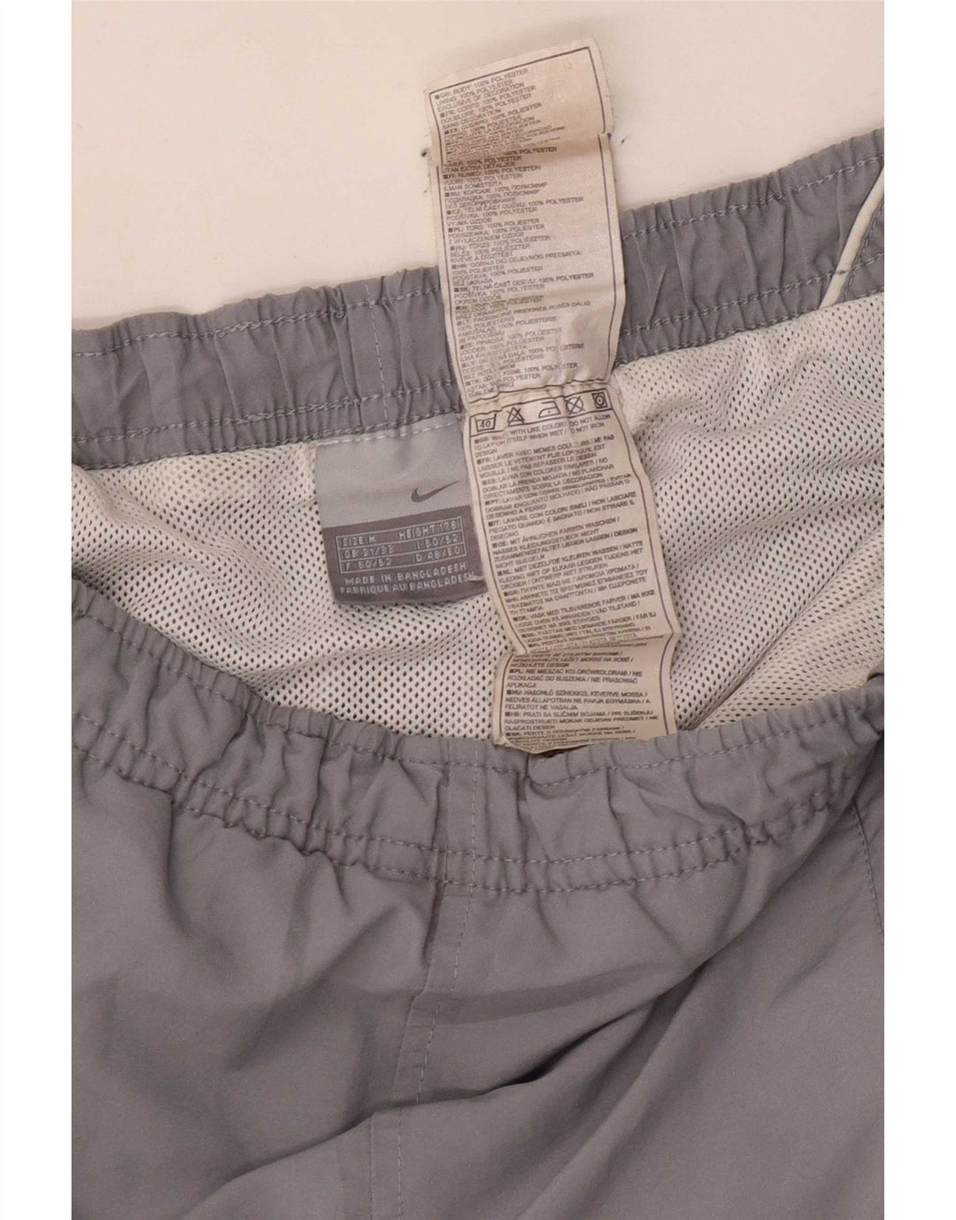 Nike Mens Sport Shorts UK 31/33 Medium Grey Colourblock Polyester