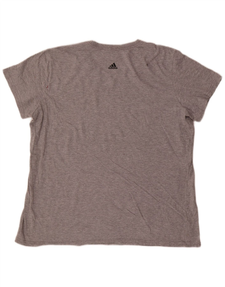Adidas Mens Graphic T-Shirt Top 2XL Grey
