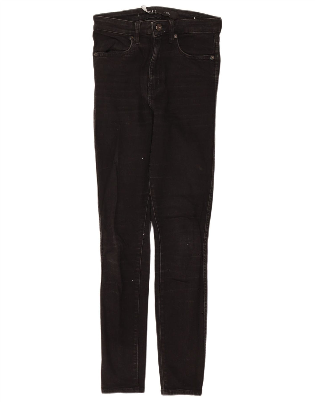 LEE Womens Riders High Rise Skinny Jeans US 9 Medium W24 L27 Black Cotton