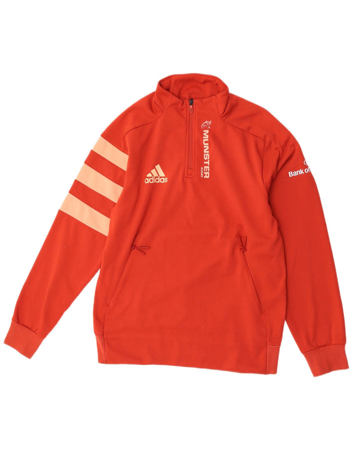 Adidas Mens Munster Rugby Graphic Sweatshirt Jumper Large Orange