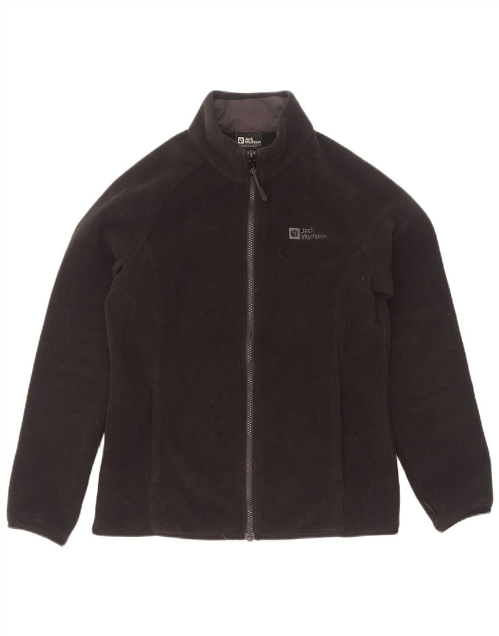Jack Wolfskin Womens Liner Fleece Jacket UK 8/10 Small Black Polyester