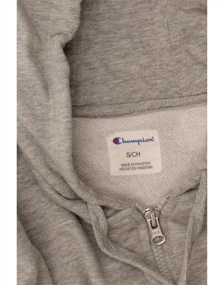 CHAMPION Mens Zip Hoodie Sweater Small Grey Cotton Vintage Champion and Second-Hand Champion from Messina Hembry 