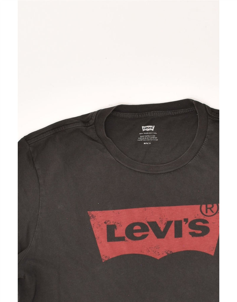 LEVI'S Mens Graphic T-Shirt Top Medium Black Cotton | Vintage Levi's | Thrift | Second-Hand Levi's | Used Clothing | Messina Hembry 