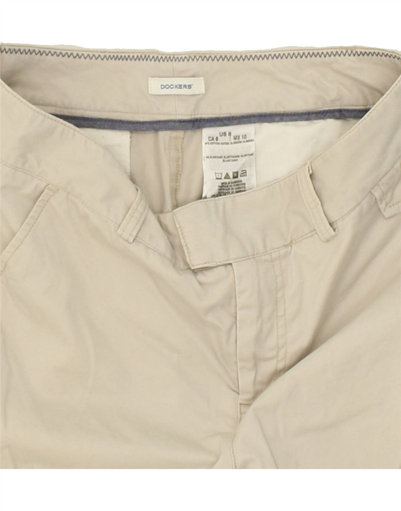 DOCKERS Womens Chino Shorts US 8 Medium W30 Beige Cotton | Vintage Dockers | Thrift | Second-Hand Dockers | Used Clothing | Messina Hembry 