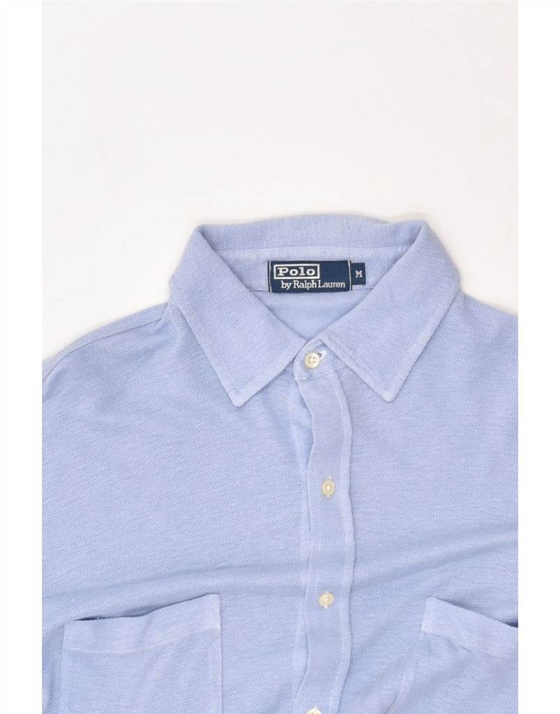 POLO RALPH LAUREN Mens Shirt Medium Blue Cotton | Vintage Polo Ralph Lauren | Thrift | Second-Hand Polo Ralph Lauren | Used Clothing | Messina Hembry 