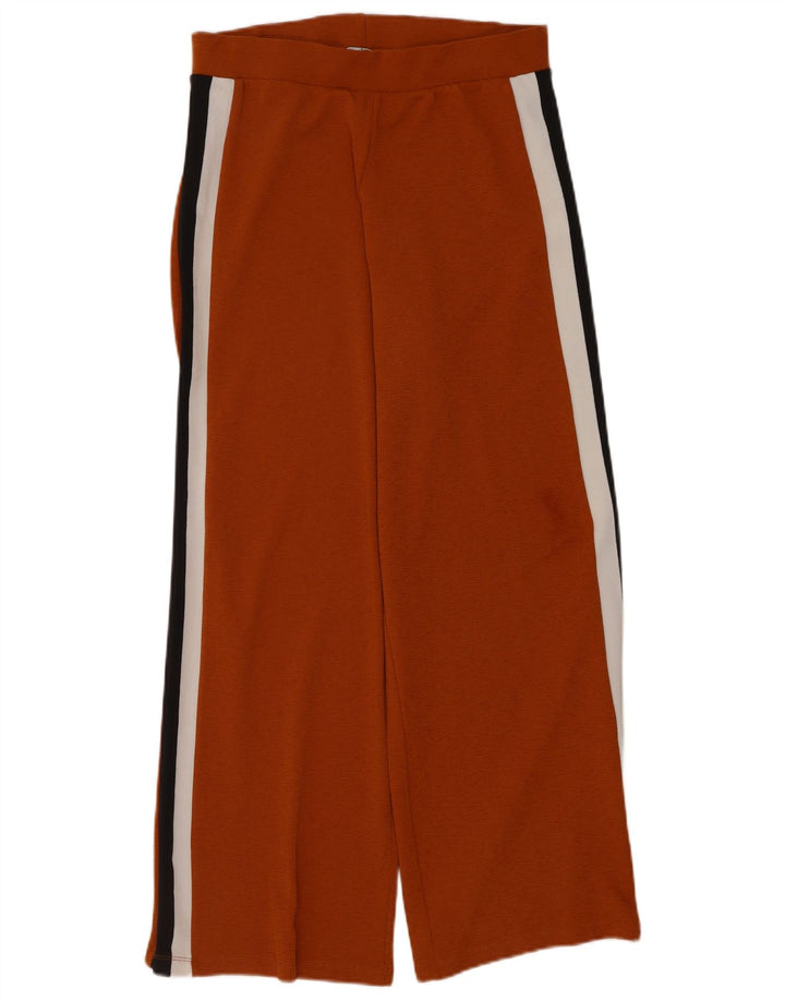 Zara Womens Tracksuit Trousers UK 14 Large  Orange Colourblock Polyester